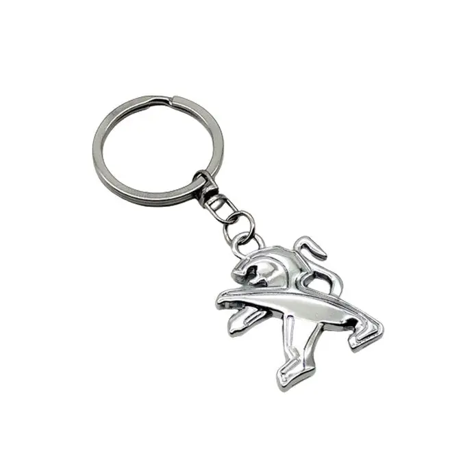 Peugeot Metal Keychain Keyring - Chrome 2