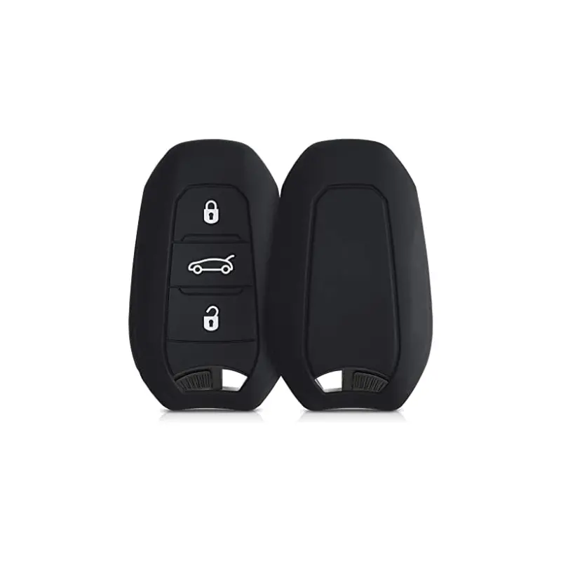 Peugeot Silicone Key Cover Black 3 Button Model 2008 1