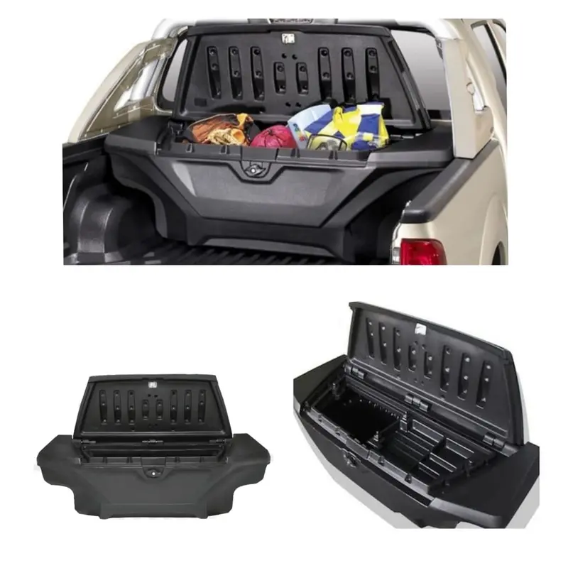 Pickup Truck Rear Bed Storage Console Box - Durable Utility Organizer 1