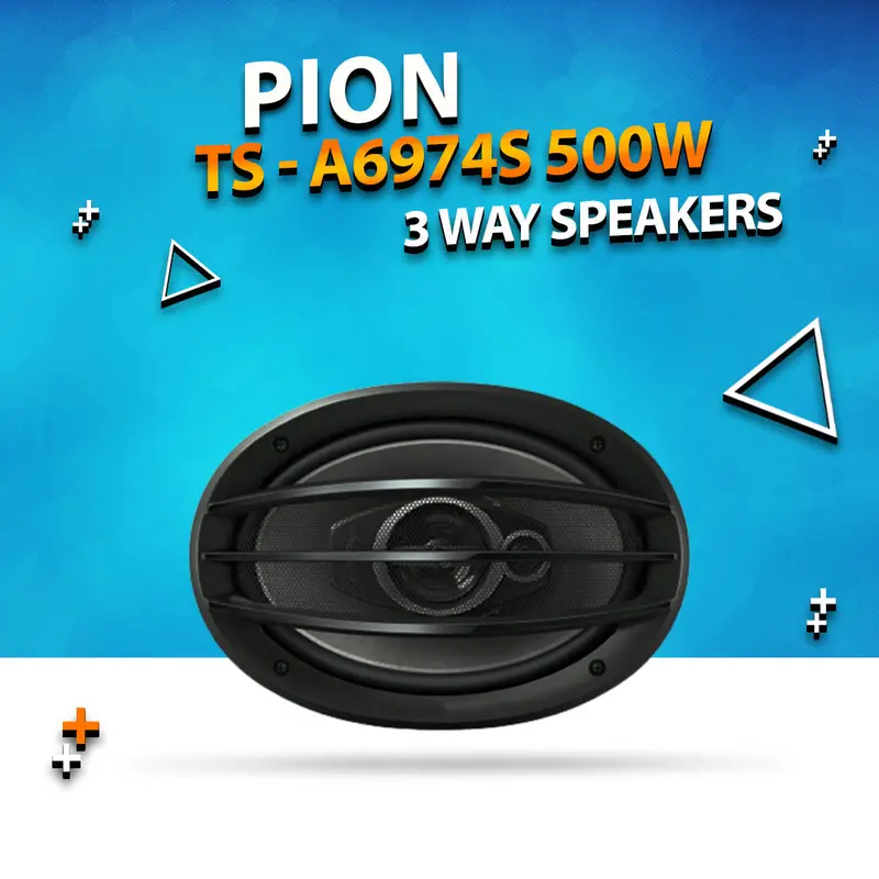 Pion 3 Way Speakers 500W 6"X9" Ts - A6974s 1