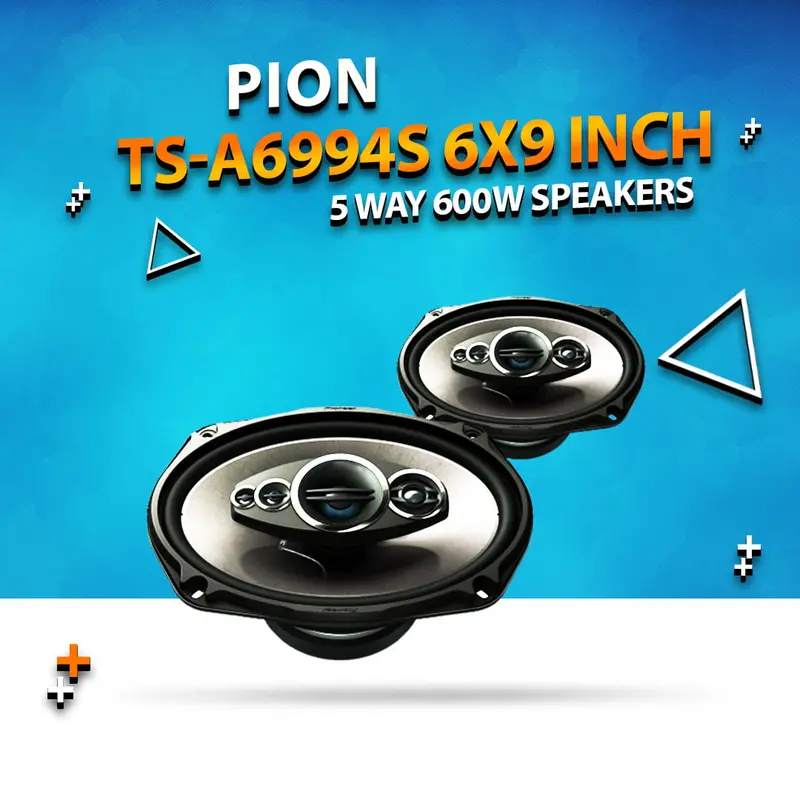 Pion Ts-A6994s 6X9 Inch 5 Way 600 Watts Speakers 1