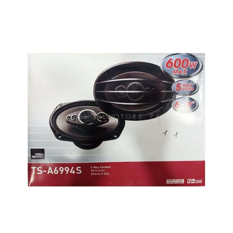 Pion Ts-A6994s 6X9 Inch 5 Way 600 Watts Speakers 2