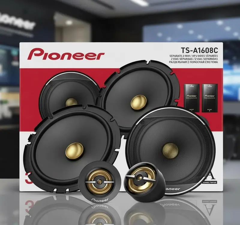 Pioneer Ts-A1608c 2 Way Coaxial Car Audio Speaker - 6.5 Inches 80 Watt - 350 1