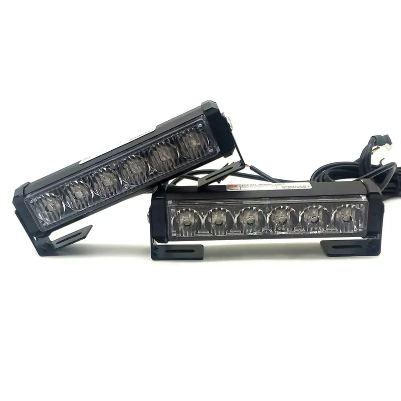 Police Emergency Flasher Light Wired Red Blue 12V 2