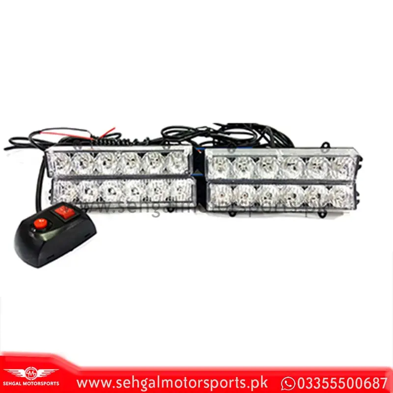 Police Grill Flasher Light Led-6D-4C 12V Powerful Multi Function (Imported) 1