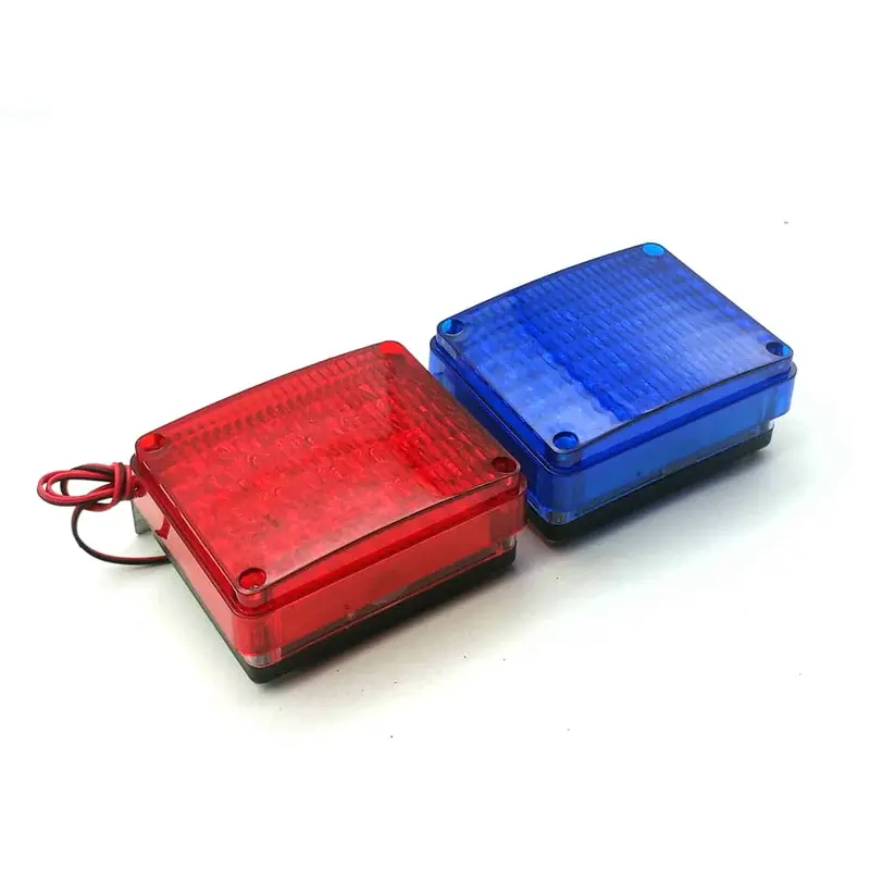 Police Motorcycle Led Warning Emergency Lights Red Blue 12V 2