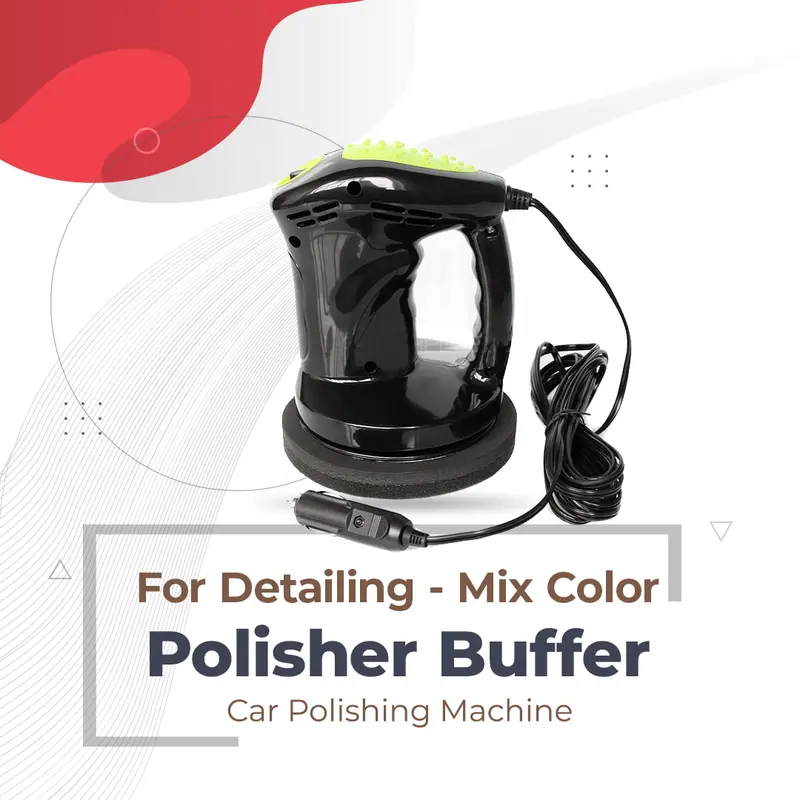 Polisher Buffer For Detailing V2- Mix Color - Car Polishing Machine | Grinder | 12V Car Body Electric Polisher 1