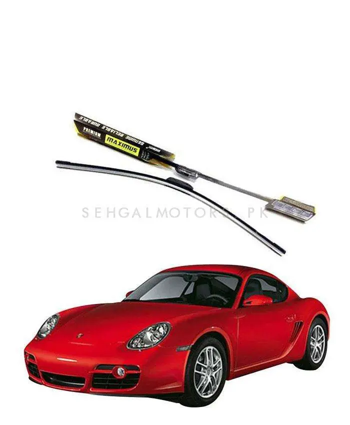 Porsche Cayman Maximus Premium Silicone Wiper Blades - Model 2005-2012 1