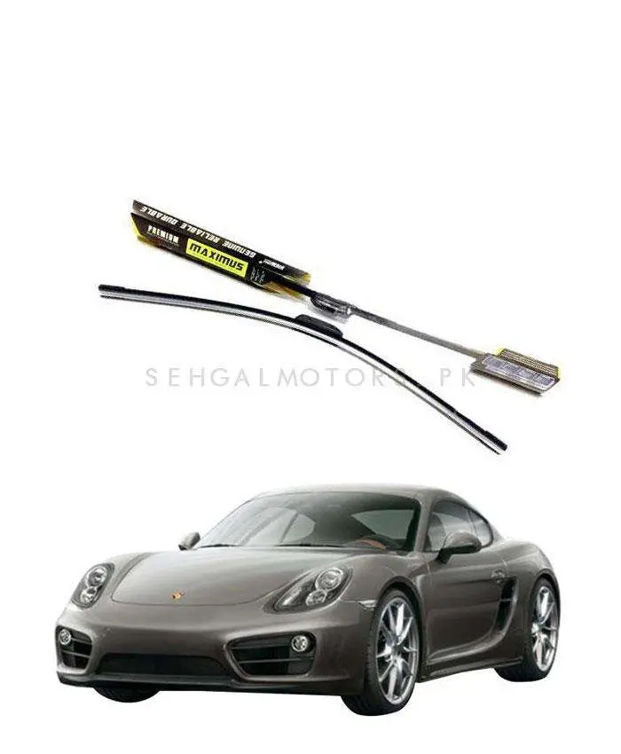 Porsche Cayman Maximus Premium Silicone Wiper Blades - Model 2012-2017 1