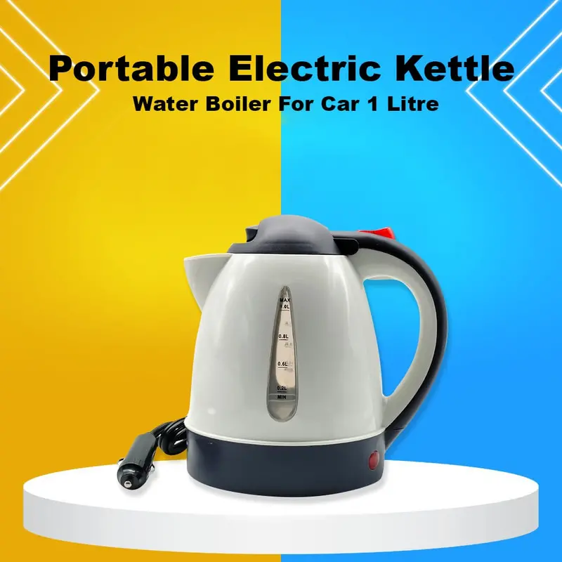 Portable Electric Kettle Water Boiler For Car 1 Litre 1