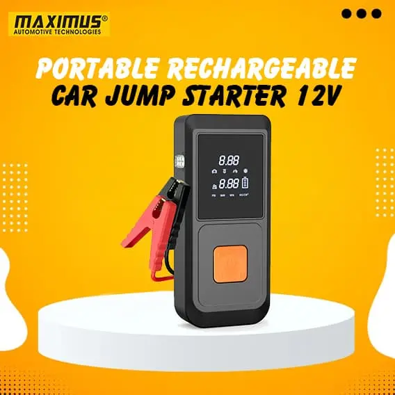 Portable Rechargeable Car Jump Starter 12V - Emergency Battery Jump Starter 1