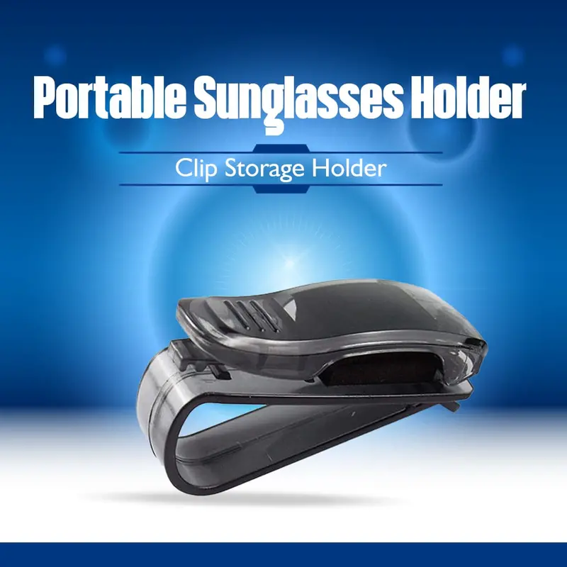 Portable Sunglasses Holder - Car Sun Glass Clip Storage Holder 1