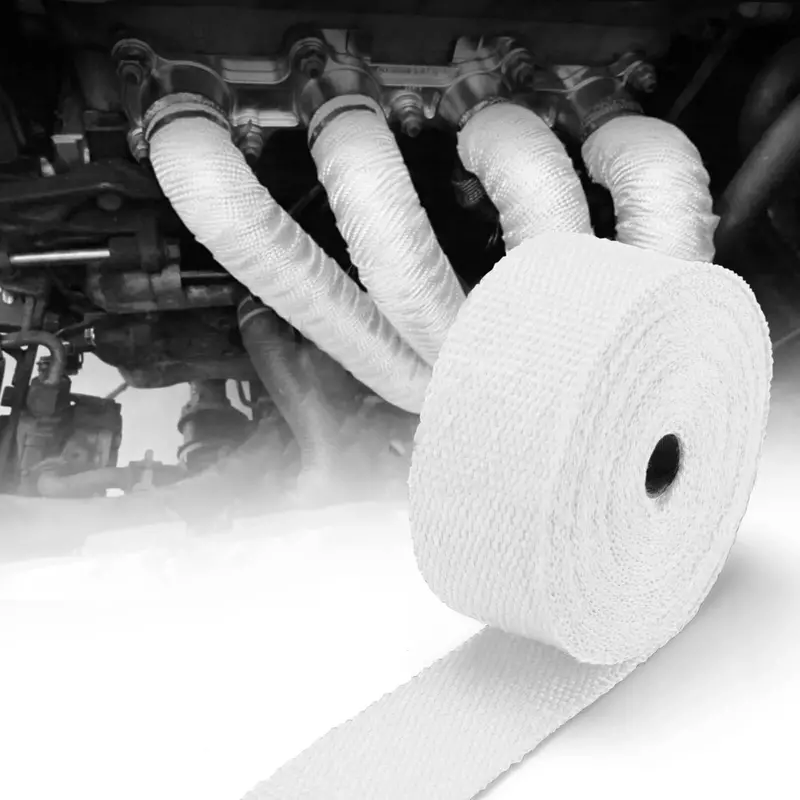 Premium Thermal Heat Wrap For Engine & Exhaust Pipes - Car Exhaust Insulation Tapes Manifolds Heat Thermal Wrap 1