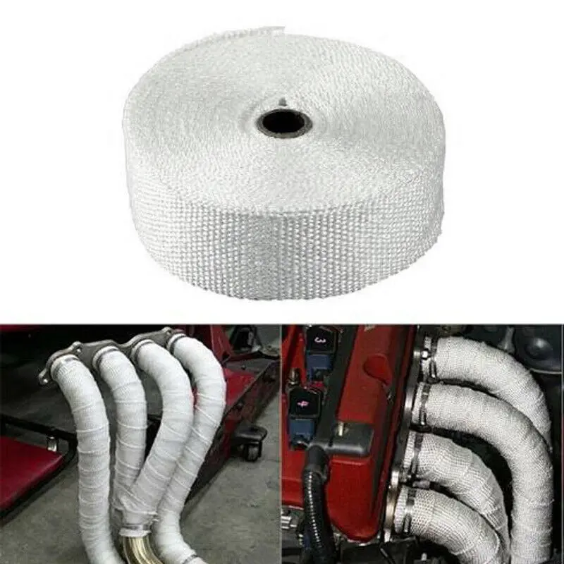 Premium Thermal Heat Wrap For Engine & Exhaust Pipes - Car Exhaust Insulation Tapes Manifolds Heat Thermal Wrap 2
