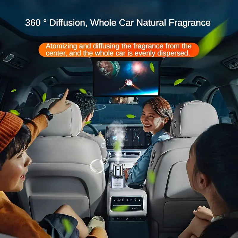 Premium Usb Plug Car Air Freshener - Natural Fragrance Start And Stop With The Car 2