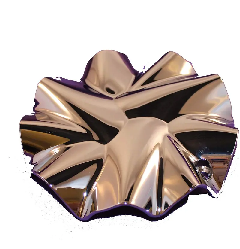 Prime Wheels 1390-0 Custom Center Cap Chrome (Set Of 2) 1
