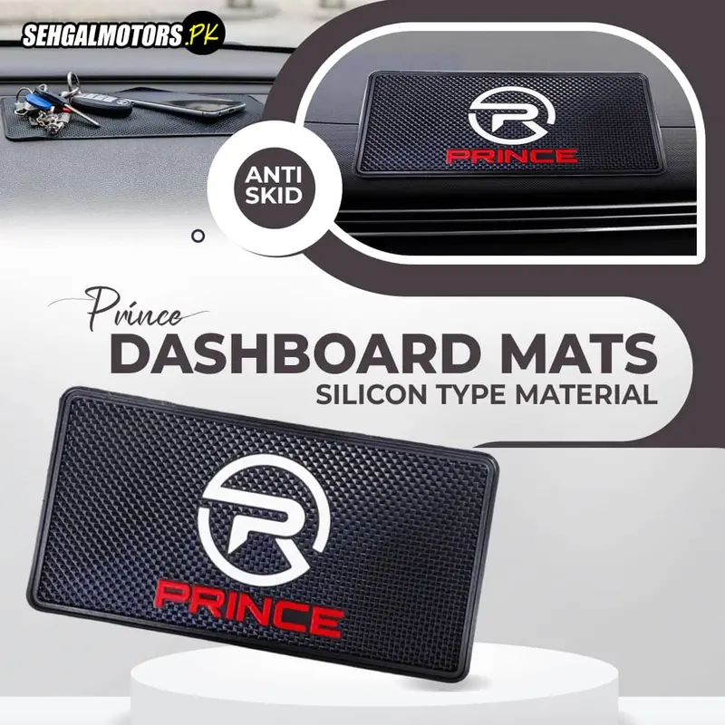 Prince Anti-Skid Nonslip Dashboard Mats - Silicon Type Material | Car Anti Slip Mat 1