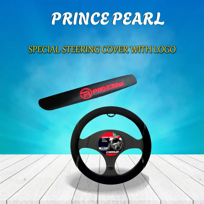 Prince Pearl Special Steering Cover With Logo - Long Life | Best Steering Cover 1