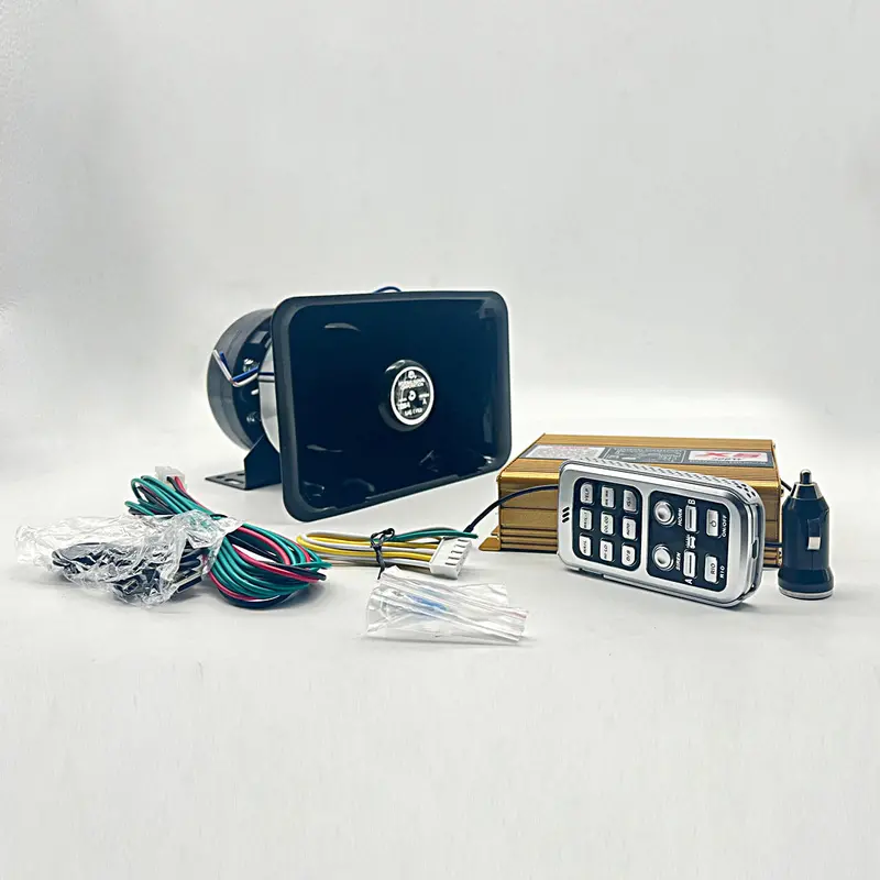 Professional 200W Hooter With Amplifier & Wireless Mic - Police & Ambulance Warning Sirens 2