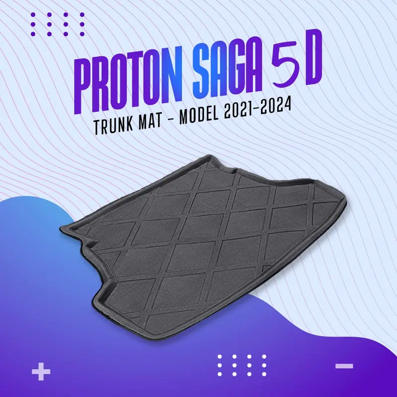 Proton Saga 5D Tpe Trunk Mat 1