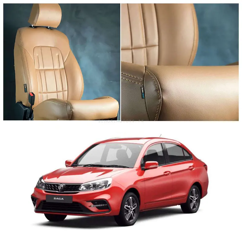 Proton Saga Audi Style Brown Brown Seat Covers 2021 - 2025 1