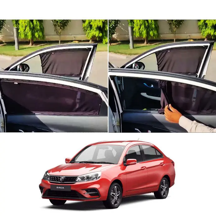 Proton Saga Custom Fit Retractable Curtains - Sun Shade - Parda 1