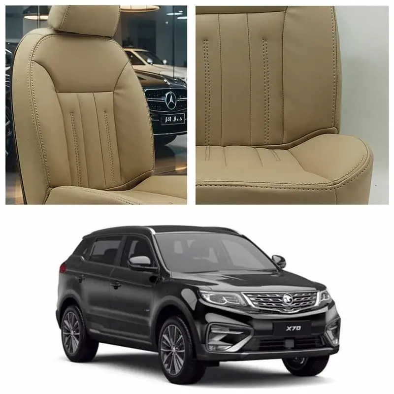 Proton X70 Audi Design Beige Seat Covers 2021 - 2025 1