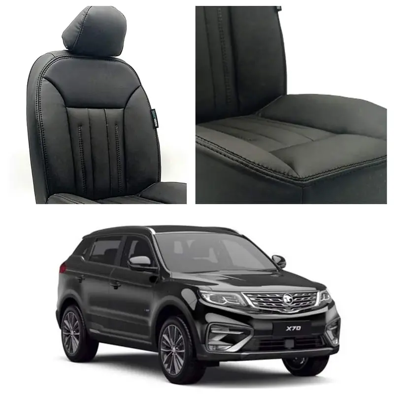 Proton X70 Audi Design Black Seat Covers 2021 - 2025 1