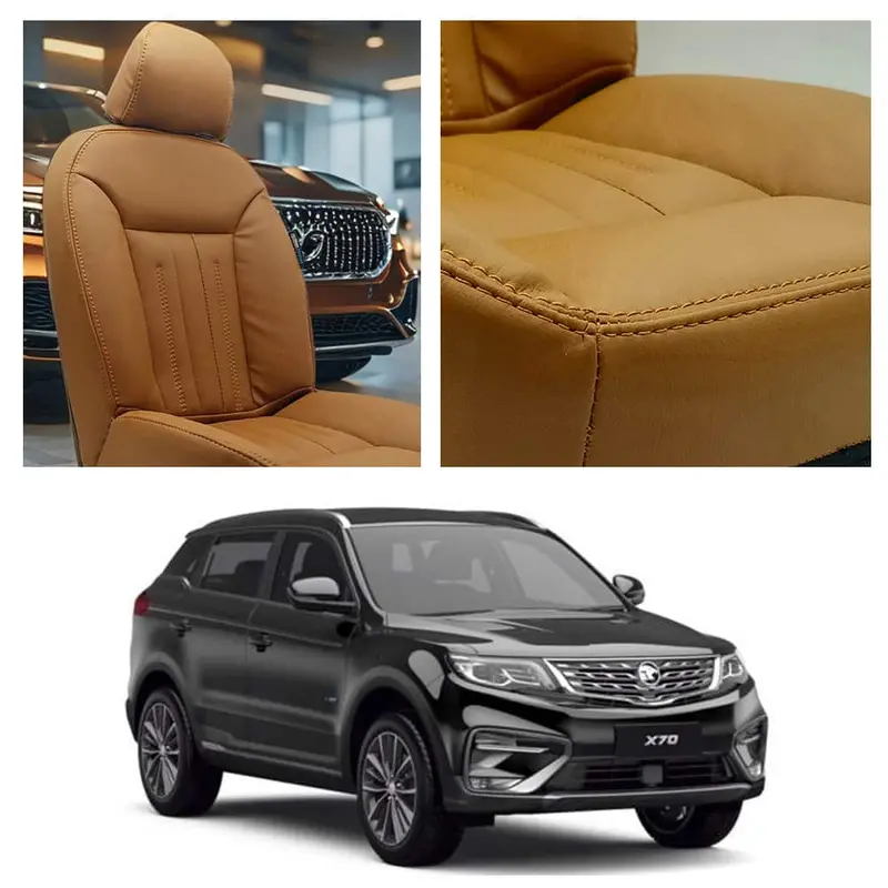 Proton X70 Audi Design Brown Seat Covers 2021 - 2025 1