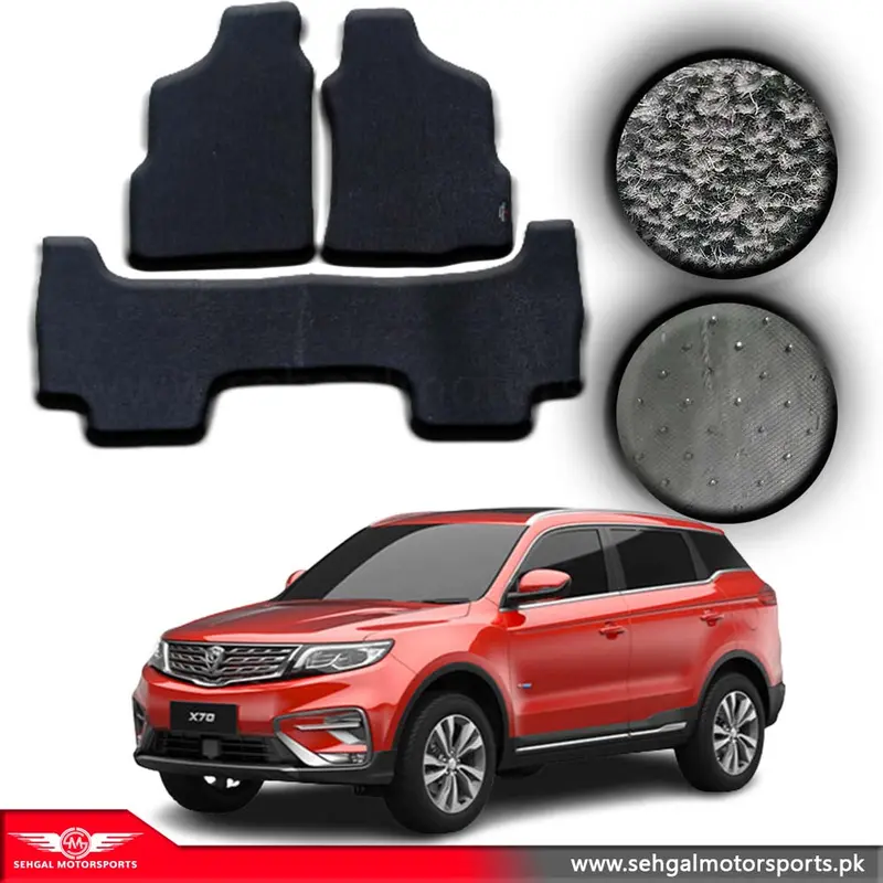 Proton X70 Carpet Floor Mat Special Black/Gray Model 2020-2022 1