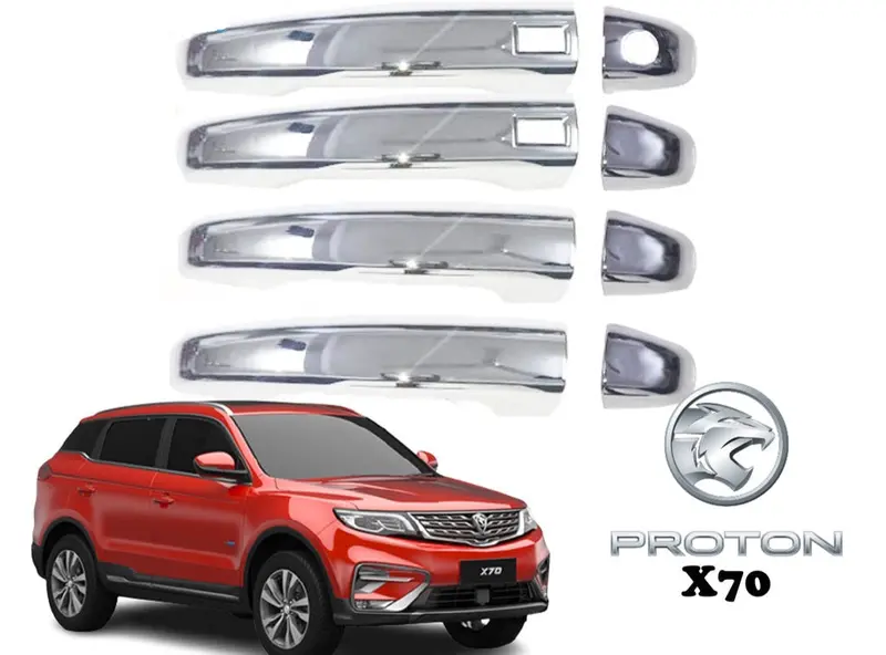 Proton X70 Door Handle Cover (4Pcs Set) Chrome Model 2020-2022 1