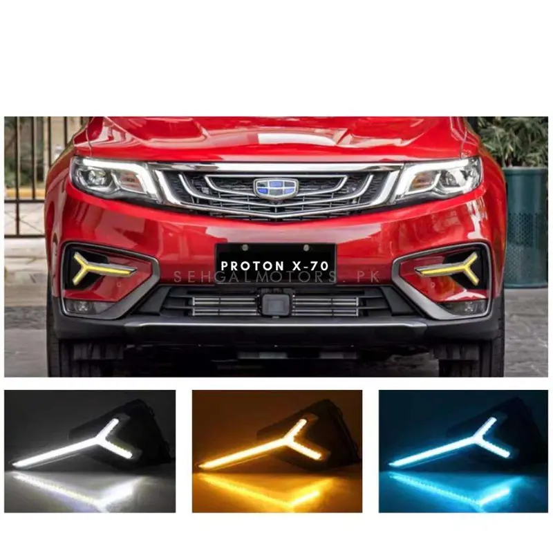 Proton X70 Fog Lamps Lights Drl Cover Arrow Style 2020 - 2025 2