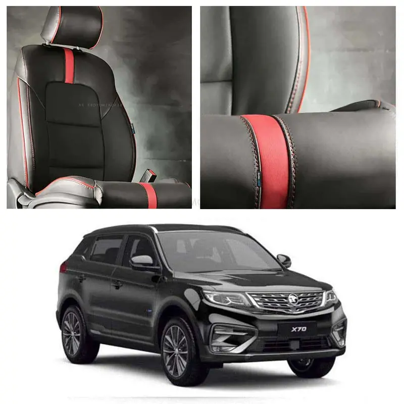 Proton X70 Type R Black Red Seat Covers 2021 - 2025 1