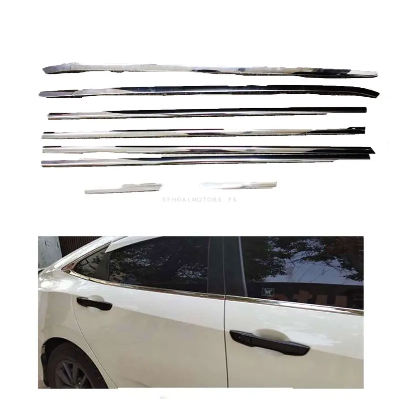 Proton X70 Window Chrome Weather Strips 10 Pcs 2021 - 2025 2
