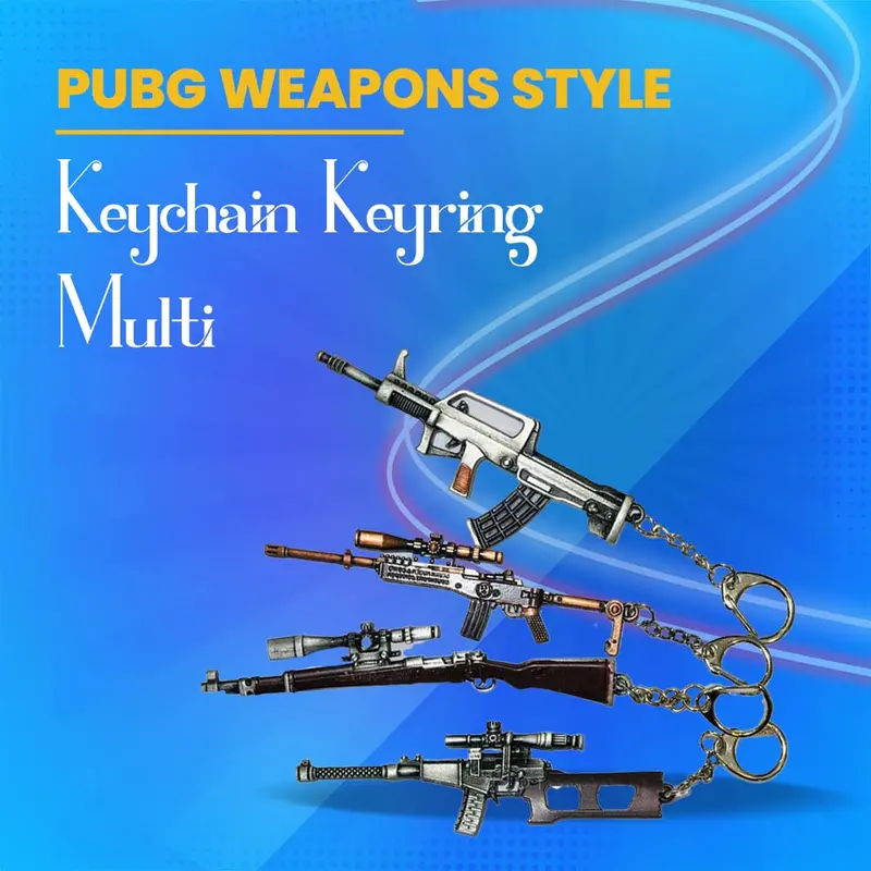 Pubg Weapons Style Keychain Keyring - Multi 1