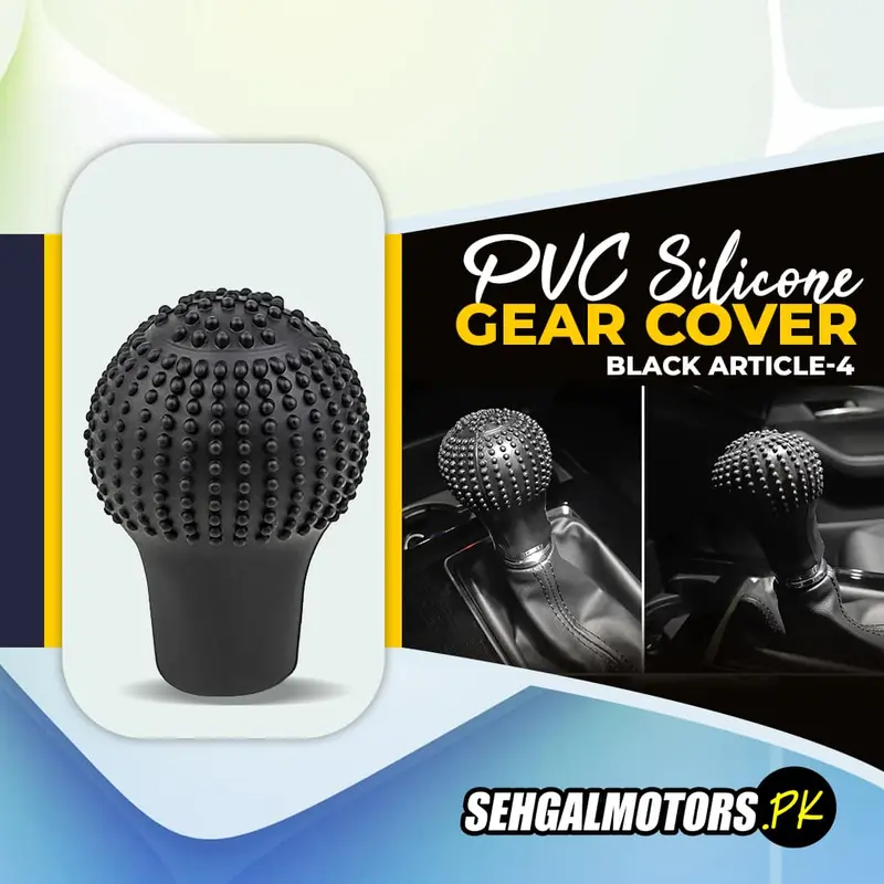 Pvc Silicone Gear Cover Black Article-4 - Car Shifter Boot Cover | Cloth Gear Sleeve | Car Gear Shift Collar | Gear Shift Boot Cover | 1