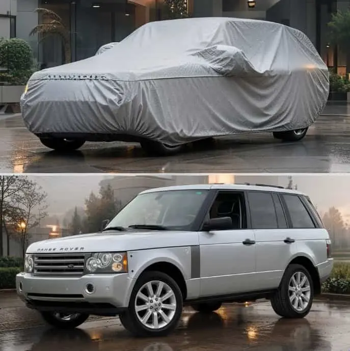 Range Rover Vogue Maximus Non Woven Car Top Cover 2002 - 2012 - - Scratchproof And Waterproof - Without Belt 1