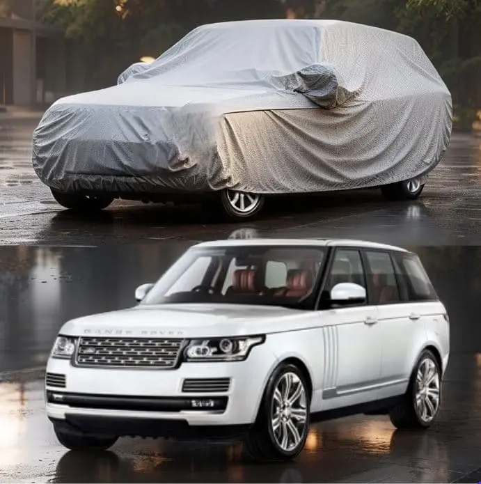 Range Rover Vogue Maximus Non Woven Car Top Cover 2012 - 2018 - - Scratchproof And Waterproof - Without Belt 1