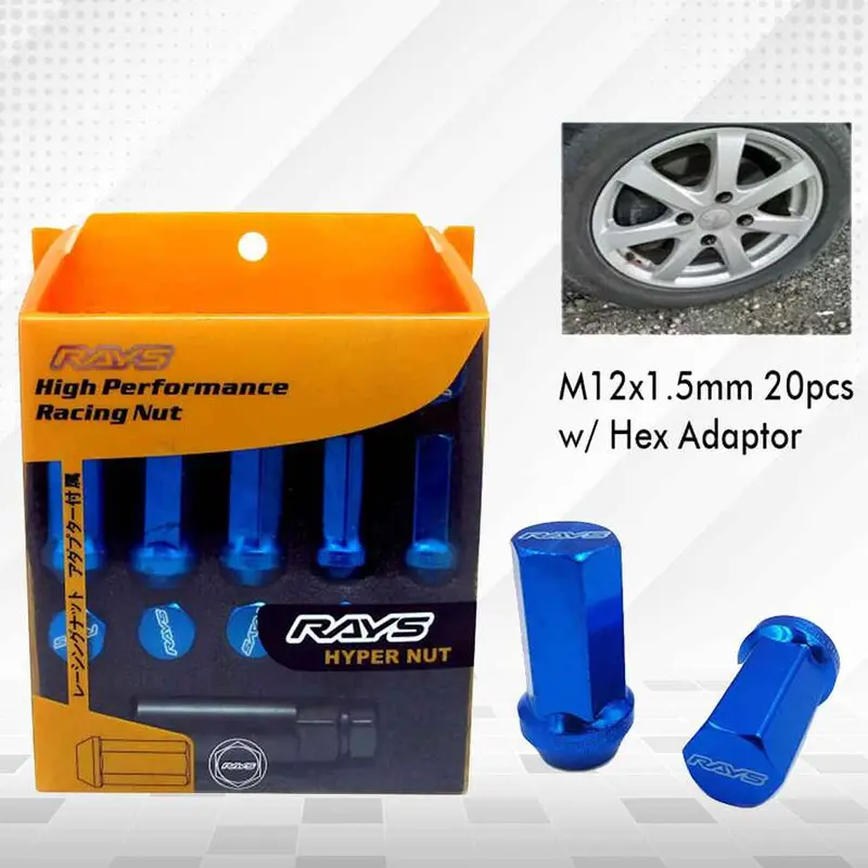 Rays Hyper Racing Nuts Blue 1