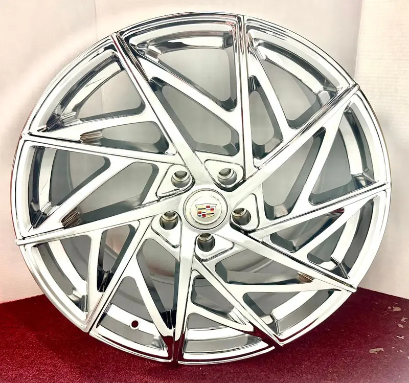 "Razor" Chrome 18" X 8.5" Set Of 4 Wheels Cts Ct5 Xt4 1