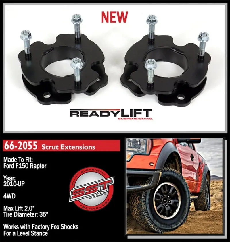 Readylift 66-2055 Front Leveling Kit Fits 10-14 F-150 2
