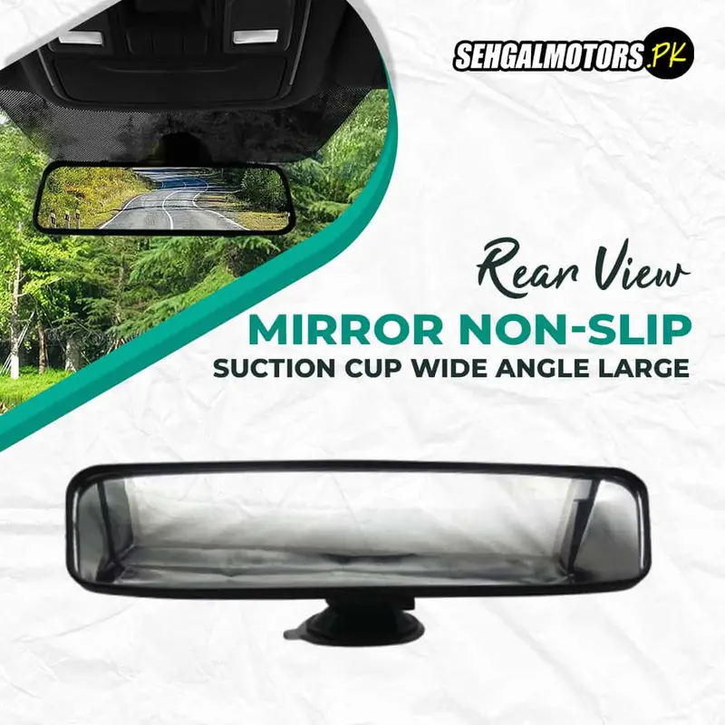 Rear View Mirror Non-Slip Suction Cup Wide Angle Large - Sy-212 1