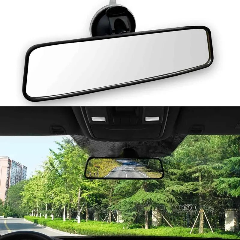 Rear View Mirror Non-Slip Suction Cup Wide Angle Large - Sy-212 2