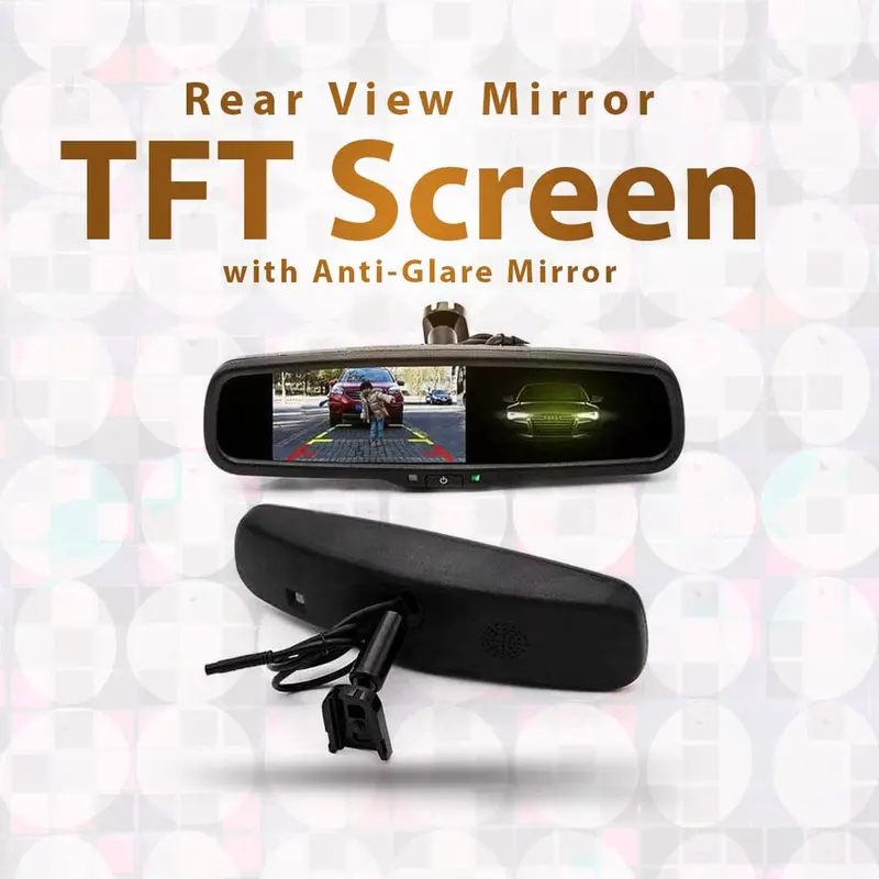 Rear View Mirror Tft Screen With Anti-Glare Mirror 1
