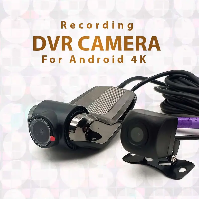 Recording Dvr Camera With Rear View Camera – For Android 4K 1
