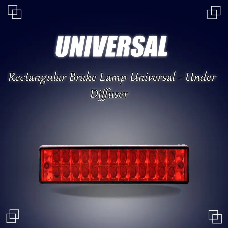 Rectangular Brake Lamp Universal - Under Diffuser / Bumper Led Sporty Style | 1