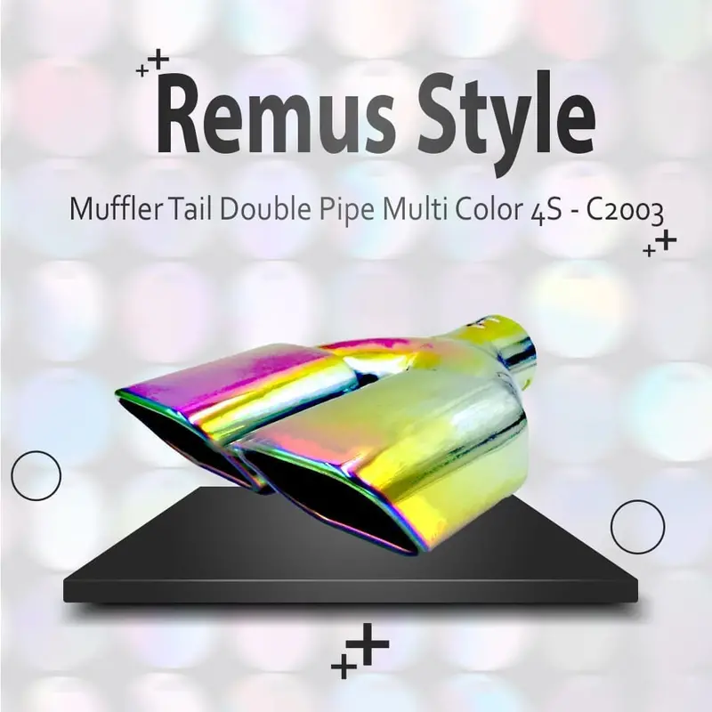 Remus Style Muffler Tail Double Pipe Multi Color 4S - C2003 1