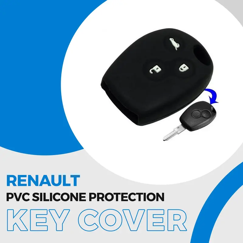 Renault Pvc Silicone Protection Key Cover 3 Buttons 1