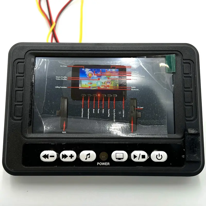 Replacement Media Player Console For Kids Ride On's - Smart Lcd Screen - 107-673 1