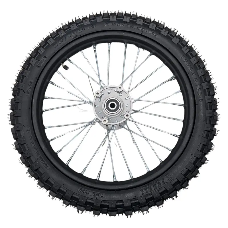 Replacement Wheel For Kids Ride On's - 14 Inch Inner Tube Front Wheel Onemx-Ex2s - 104-3117 1